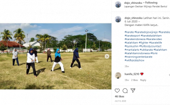 Penerimaan Anggota Baru Karate Kala Hitam DIY