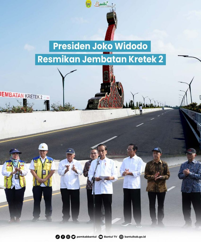 RI1 Pak Jokowi Resmikan Jembatan Kretek II Bantul Senilai Rp 364 M