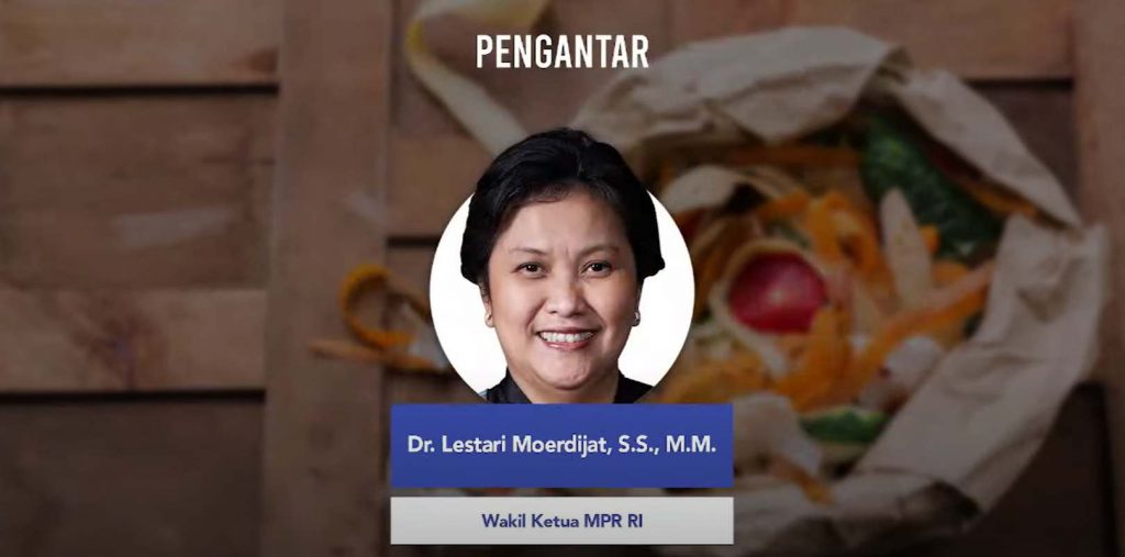 Wakil Ketua MPR RI, Lestari Moerdijat, mendorong kolaborasi antara pemangku kebijakan untuk mengatasi produksi sampah makanan di Indonesia guna mencegah lonjakan yang tinggi.