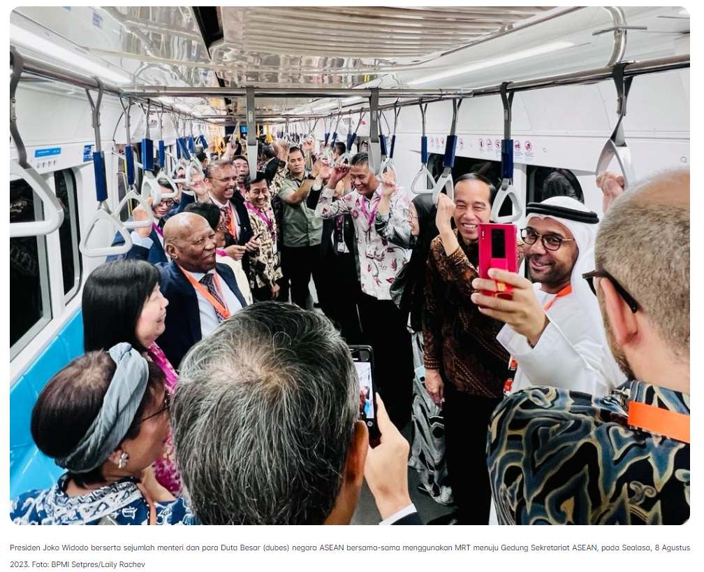 MRT Jakarta Mendukung KTT ASEAN ke-43 Tahun 2023