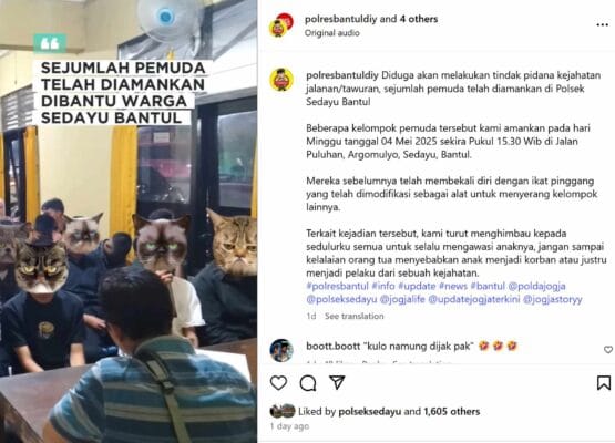 Polsek Sedayu Amankan 12 Remaja Geng Pelajar yang Diduga Hendak Tawuran