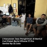Kurir paket curi iphone 17 pro max harga 32juta