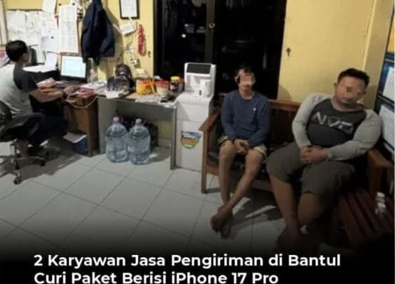 Kurir paket curi iphone 17 pro max harga 32juta